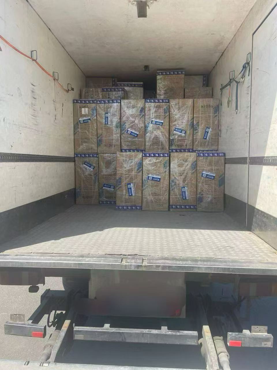 International shipments prepared for delivery from China warehouse